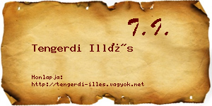 Tengerdi Illés névjegykártya
